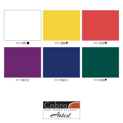 Talens cobra artist farby olejne wodorozcieńczalne 6x20ml - sklep plas
