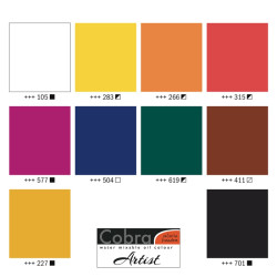 Talens cobra artist water-based oil paints set 10x40ml