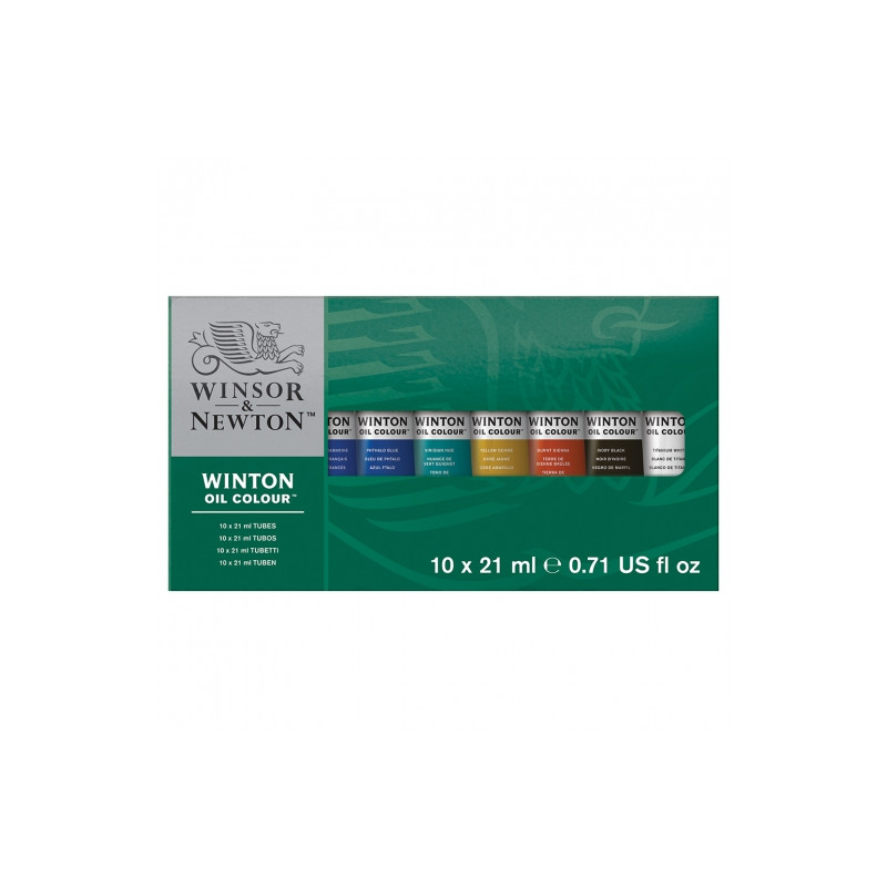 Winsor&Newton winton set of oil paints - starter set 10x21ml