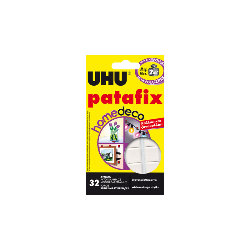 UHU patafix homedeco masa samoprzylepna 32szt. - sklep plastyczny - sz