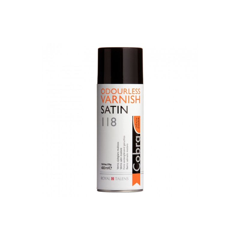 Werniks satynowy w spray'u Cobra 118 400ml - sklep plastyczny - szał d