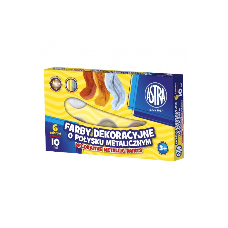 Astra set of 6 metallic paints 10ml