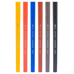 Bruynzeel fineliners brush pen amsterdam set of 6 pieces