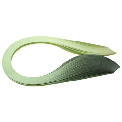 Quilling Paper shaded Green  3, 5, 10 mm