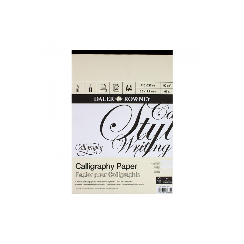 Blok Daler Rowney calligraphy pad A4 - Sklep plastyczny - szał dla pla