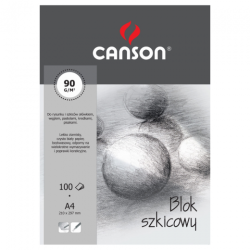 Blok Canson szkicowy 90g szara okładka - Sklep plastyczny - szał dla p