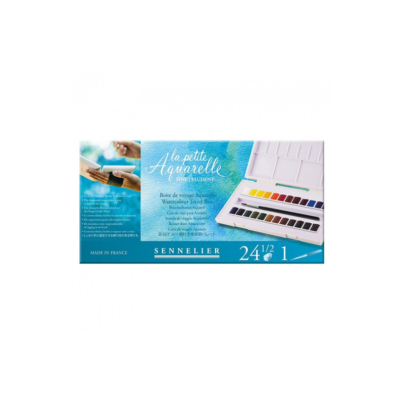 Sennelier la petite aquarelle watercolor paint 24 half cubes