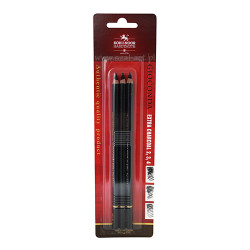 Koh-i-noor gioconda set of 3 black coals in wood