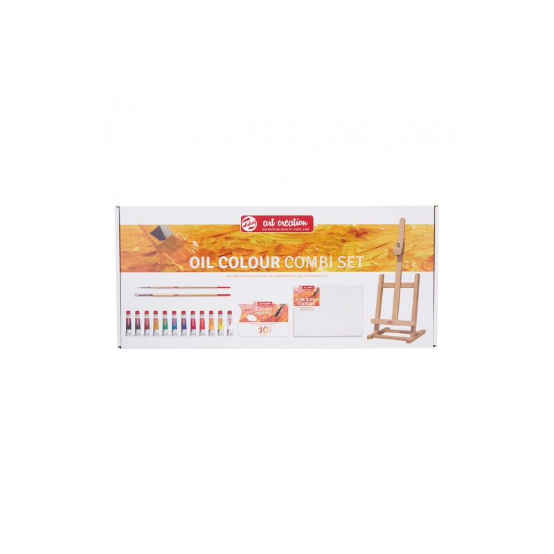 Talens artcreation combi set of oil paints 12x12ml + accessories