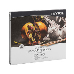 Lyra rembrandt polycolor zestaw 24 kredek metal opak - sklep plastyczn