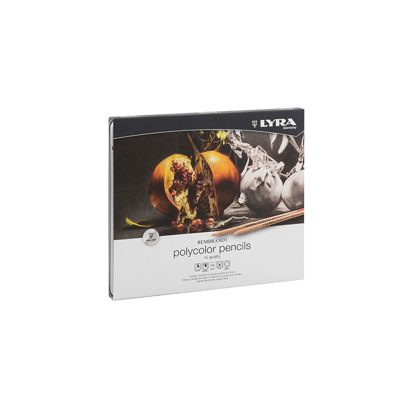 Lyra rembrandt polycolor zestaw 24 kredek metal opak - sklep plastyczn