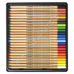 Lyra rembrandt polycolor zestaw 24 kredek metal opak - sklep plastyczn