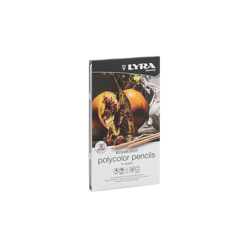 Lyra rembrandt polycolor zestaw 12 kredek metal opak