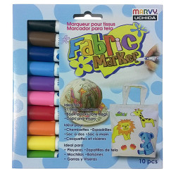 Marvy fabric marker zestaw 10 markerów do tkanin - sklep plastyczny -