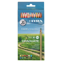 Lyra graduate zestaw 12 artystycznych kredek - sklep plastyczny - szał