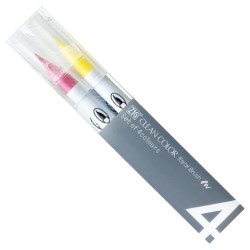 Kuretake clean color real brush pop colours zestaw 4 pisaków - sklep p
