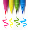 Kuretake clean color real brush pop colours zestaw 4 pisaków - sklep p