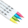 Kuretake clean color real brush pop colors set of 4 markers - szal art