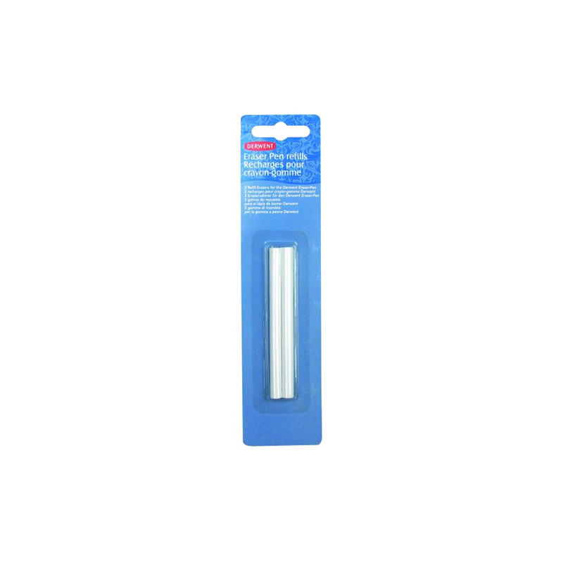 Derwent eraser pen wkłady do gumki 2 szt - sklep plastyczny - szał dla