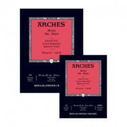 Arches oil painting block 300g 12ark Gran Fin - art store -.