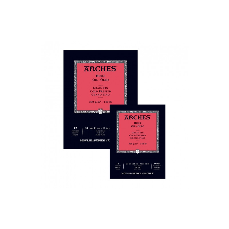 Arches oil painting block 300g 12ark Gran Fin - art store -.