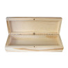 Wooden pencil case with magnet closure