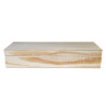 Wooden pencil case with magnet closure