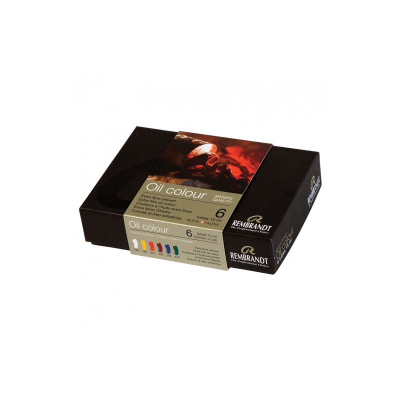 Talens rembrandt zestaw farb olejnych 6x15ml 01C306 - Sklep plastyczny