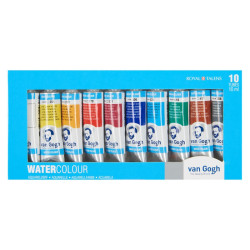 Talens van gogh zestaw farb akwarelowych 10x10ml - Sklep plastyczny -