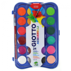 Giotto aquarelli akwarele w plastikowym opakowaniu 24 kolory
