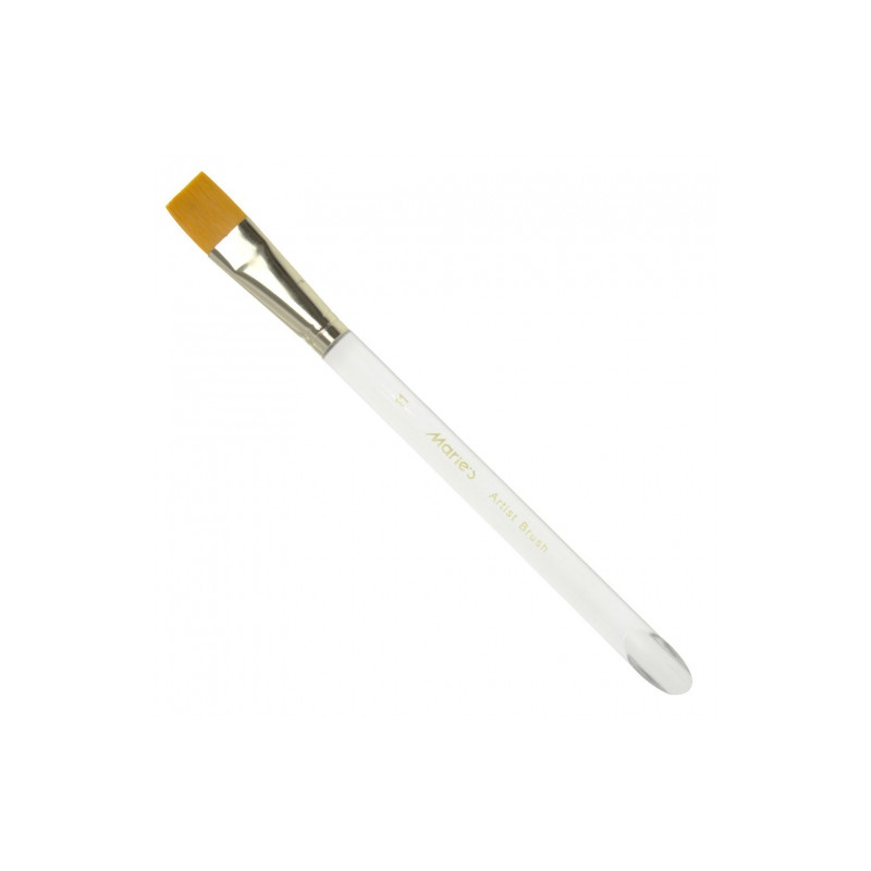 Martie's artisth brush flat nylon brushes with beveled handle