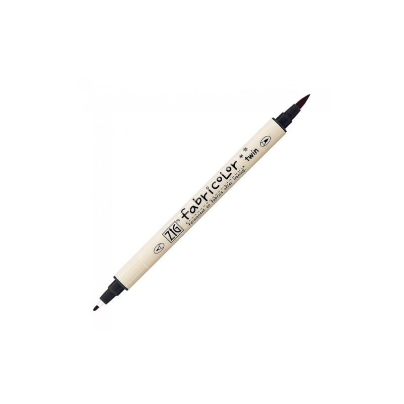 Kuretake zig fabricolor twin black fabric for writing