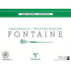 Blok Clairefontaine akwarelowy fontaine torchon 300g 25ark - sklep pla