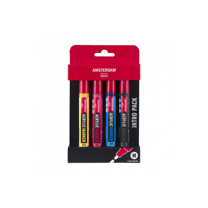 Talens amsterdam medium set of 4 acrylic pens