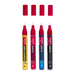 Talens amsterdam medium intro pack zestaw 4 pisaków akrylowych - sklep
