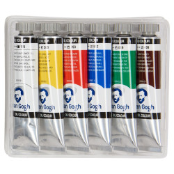 Talens van gogh farby olejne zestaw 6x20ml - sklep plastyczny - szał d