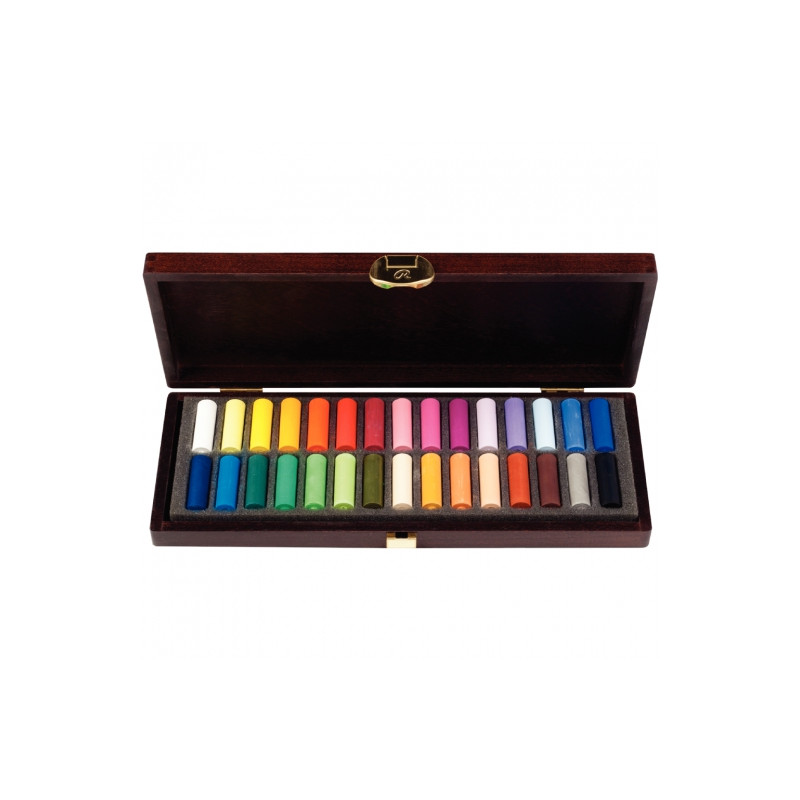 Talens rembrandt zestaw 30 półpasteli w drewnie general selection drew