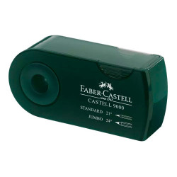 Faber-Castell temperówka podwójna 9000 zielona - sklep plastyczny - sz