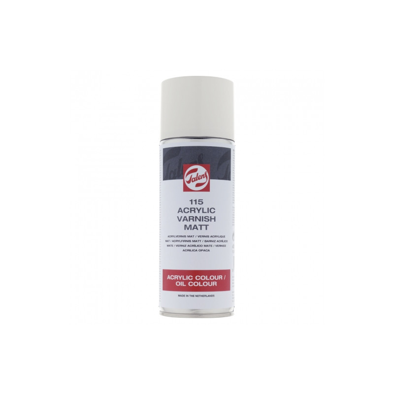 Talens werniks matowy 115 olej akryl spray 400ml - sklep plastyczny -