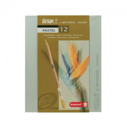 Bruynzeel pastel zestaw pasteli w kredce 12 sztuk - Sklep plastyczny -
