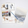 Winsor & Newton cotman painting plus watercolors of 16 half-cubes and