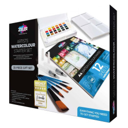Zieler watercolour starter set farby + akcesoria - sklep plastyczny -