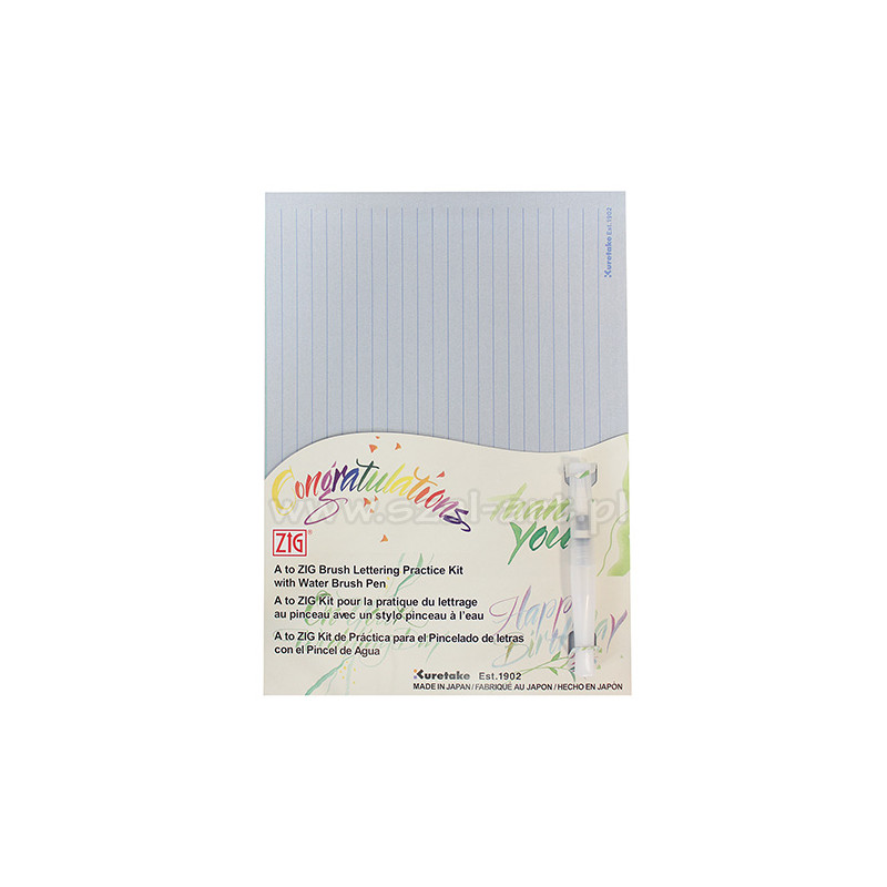 Kuretake calligraphy brush lettering zestaw do nauki kaligrafii - skle