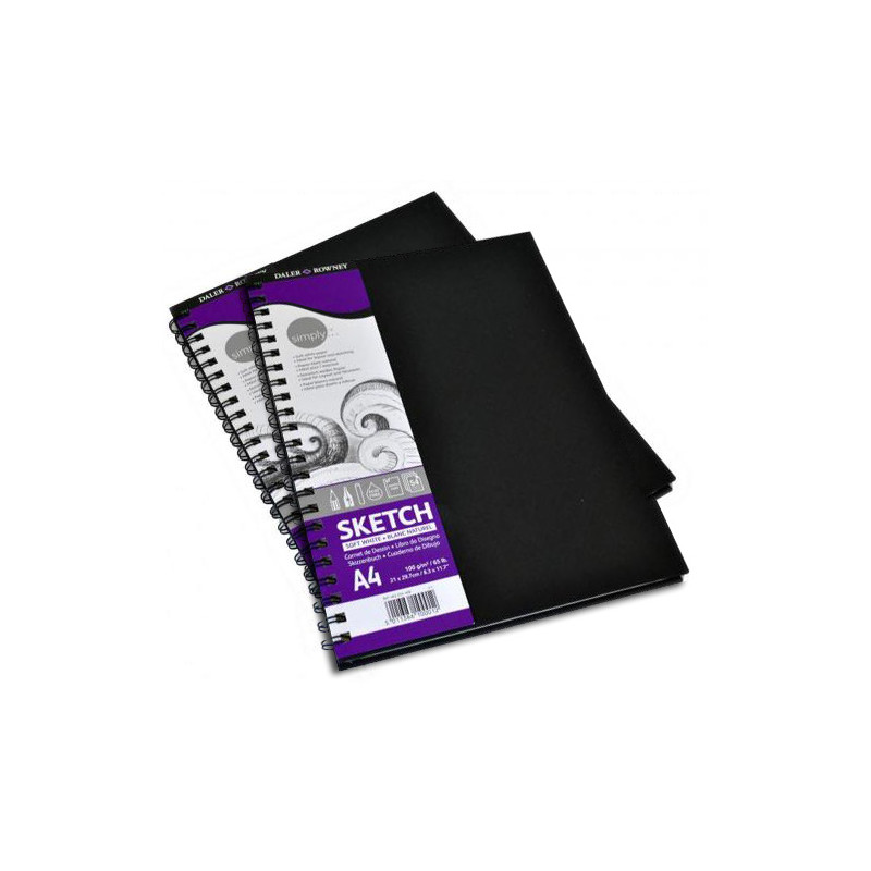 Szkicownik Daler Rowney simply na spirali 100g 54ark - Sklep plastyczn