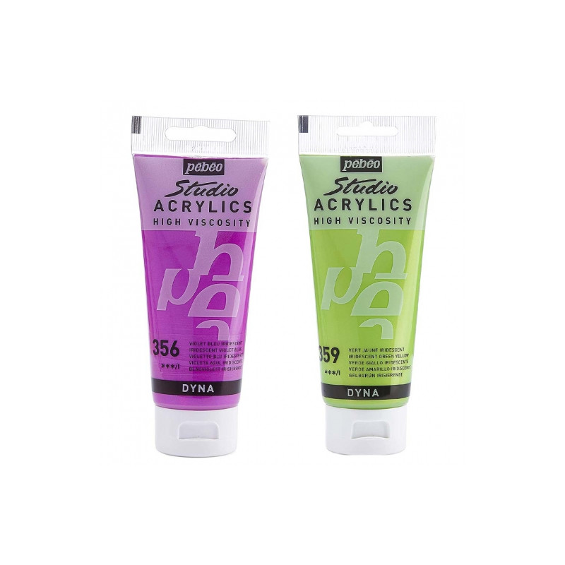 Pebeo studio acrylic paints iridescent 100ml