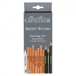 Cretacolor artist studio drawing zestaw 11 elementów - Sklep plastyczn
