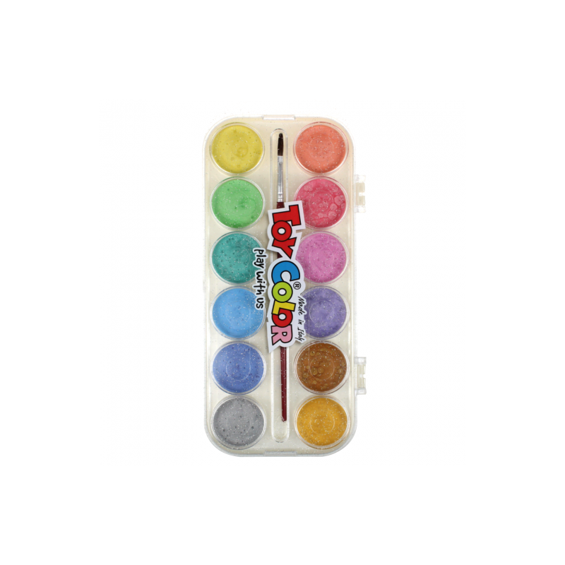 Toy Color set of watercolors 12 pearl colors