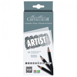 Cretacolor artist studio  set of 12 pencils 6B-4H