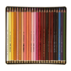 Koh-i-noor polycolor portretowe kredki 24 kolory metalowe opakowanie -