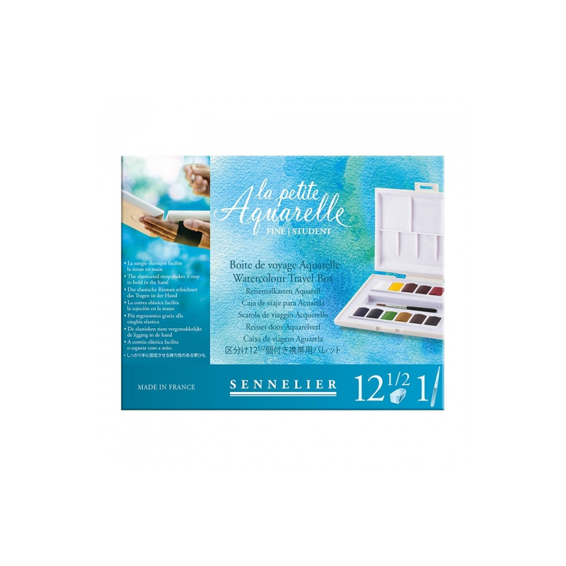 Sennelier la petite aquarelle farby akwarelowe 12 półkostek - sklep pl
